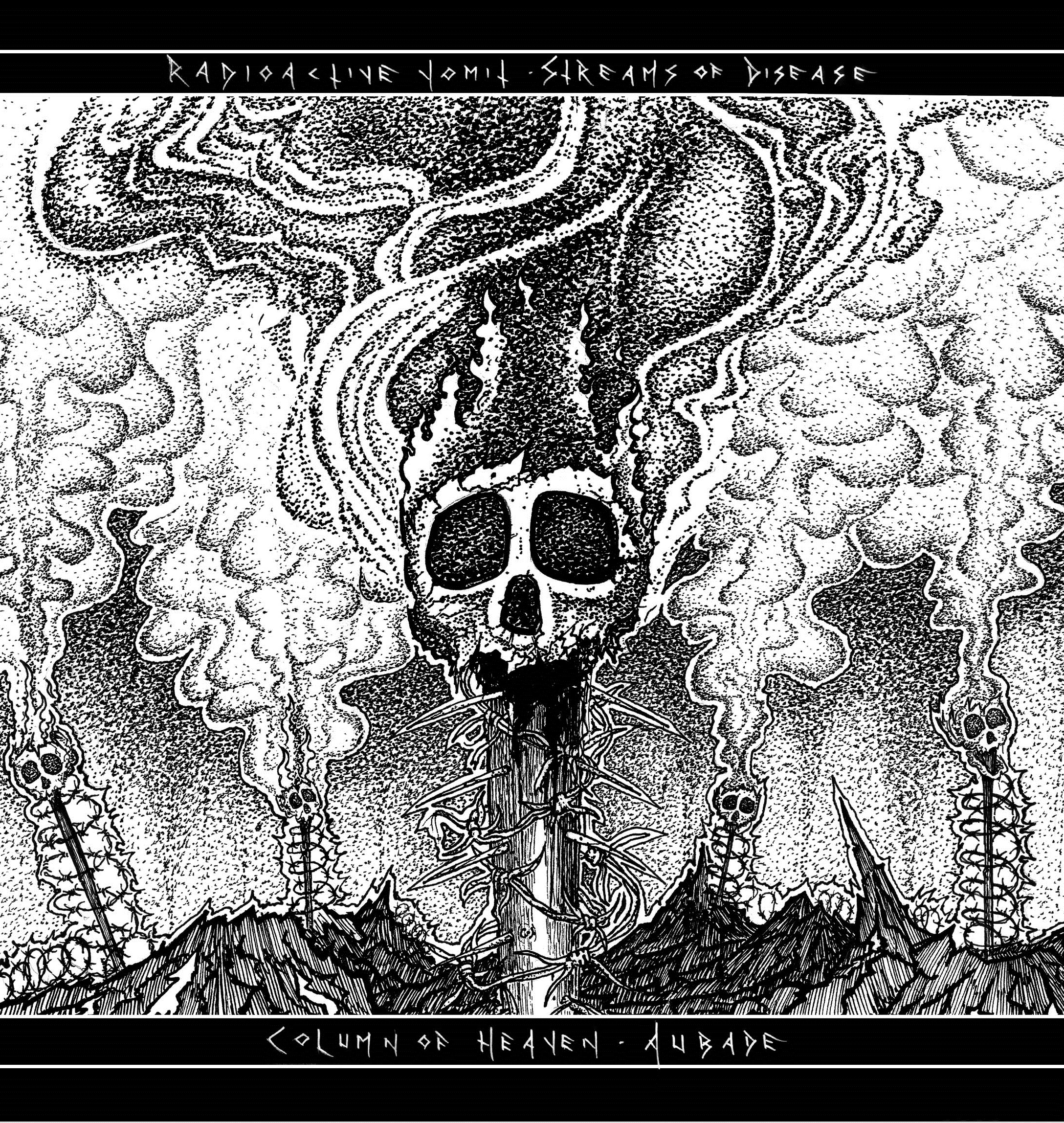 Radioactive Vomit / Column of Heaven - split 7"